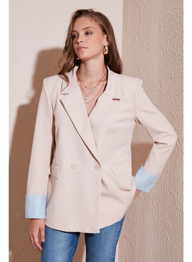 Lela Regular Fit Double Breasted Blazer Jacket Women's Jacket 611BC00025 - Image 1